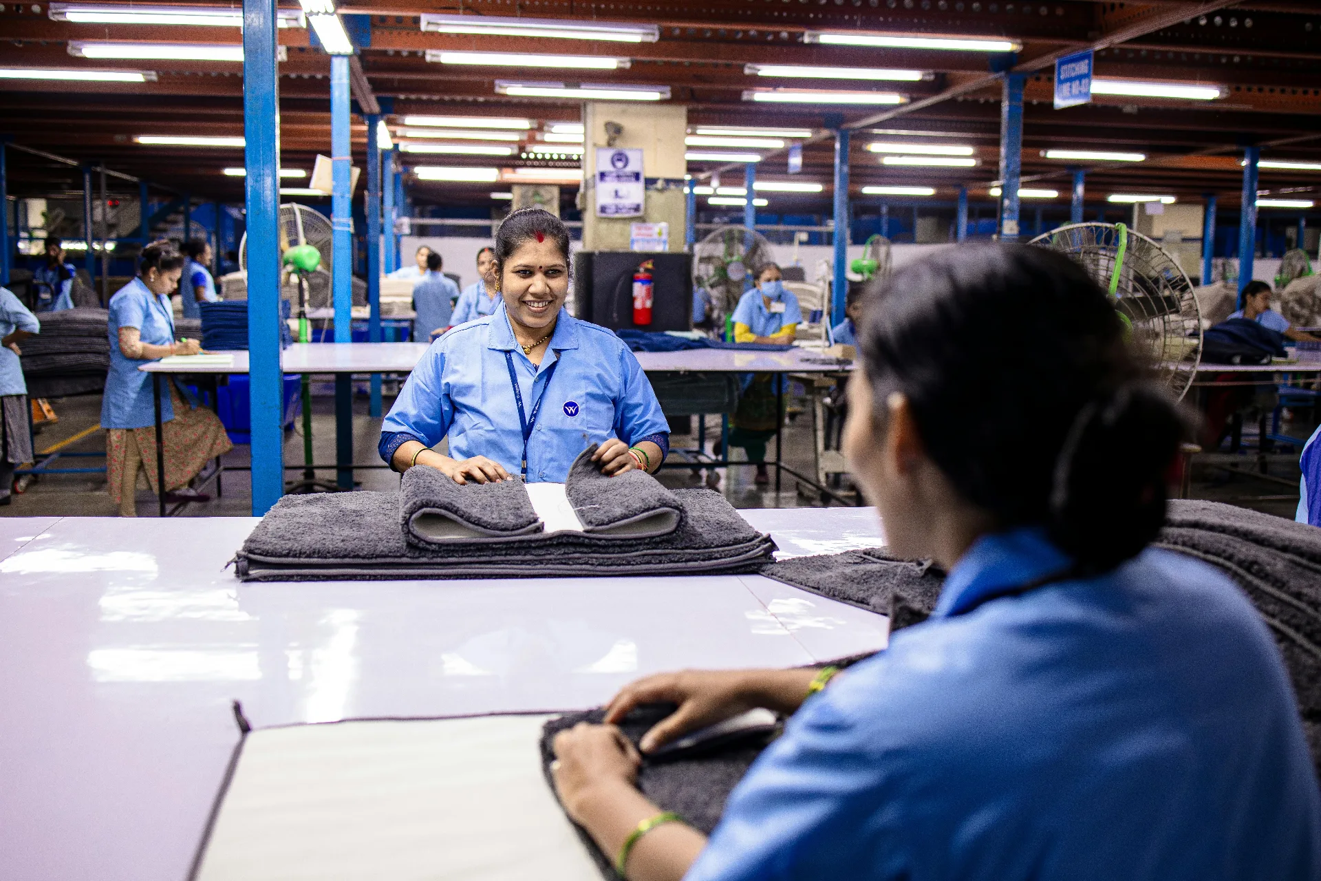 Factory workers